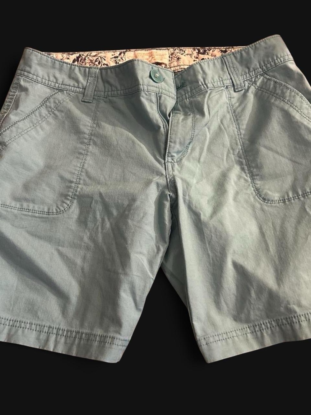 Eddie Bauer Light Teal Women's Cotton Shorts